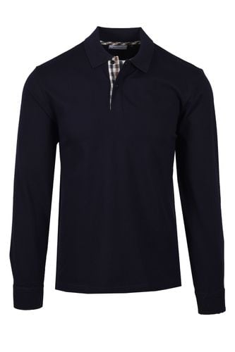 Club Check Sleeves Long Sleeve Polo Size: SIZE 3XL - Aquascutum - Modalova