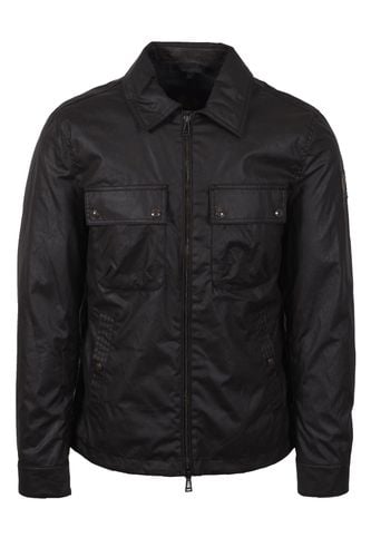 Waxed Cotton Tour Overshirt Burnt Oak Size: SIZE M - Belstaff - Modalova