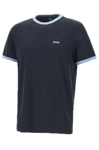 Boss Tee Tape Rib T Shirt Dark Blue Size: SIZE M - BOSS Green - Modalova