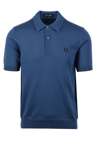 Classic Knitted Polo Shirt Midnight Blue Size: SIZE M - Fred Perry - Modalova