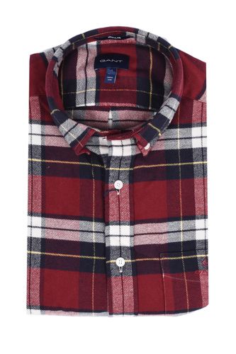 D2.reg Ut Flannel Check Shirt Plumped Red Size: SIZE XL - Gant - Modalova