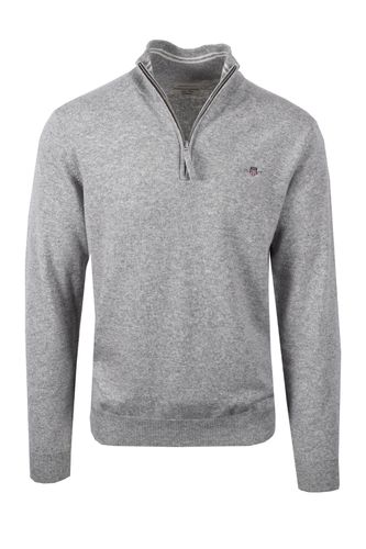 Superfine Lambswool Half Zip Melange Size: SIZE 2XL - Gant - Modalova