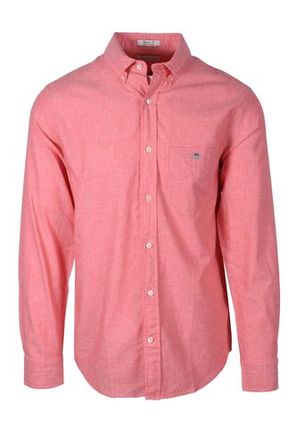 Reg Cotton Linen Long Sleeve Shirt Sunset Size: SIZE M - Gant - Modalova