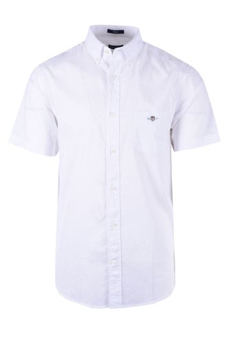 Reg Cotton Linen Short Sleeve Shirt White Size: SIZE M - Gant - Modalova