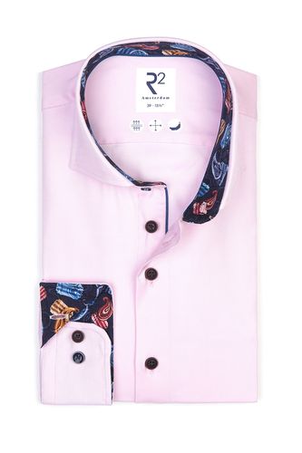 Pink Shirt With Paisley Trim Pink Size: 18/46 - R2 - Modalova