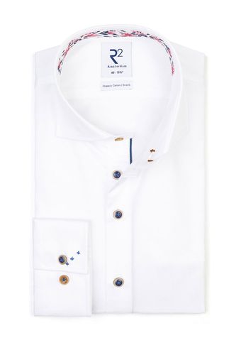 Wide Spread Collar Long Sleeved Shirt Flower Contrast Size: 1 - R2 - Modalova