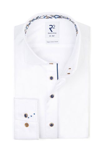 Wide Spread Collar Long Sleeved Shirt Size: 15.75/40 - R2 - Modalova