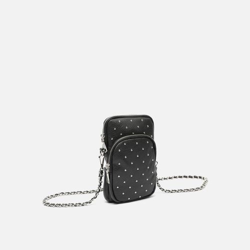 Tachita bolso bandolera mini para móvil con detalles metalizados - MISAKO - Modalova