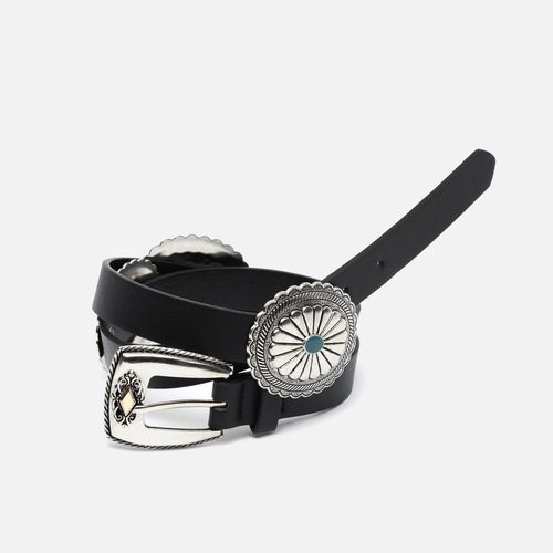 Lizi cinturón fino con detalles metálicos - MISAKO - Modalova
