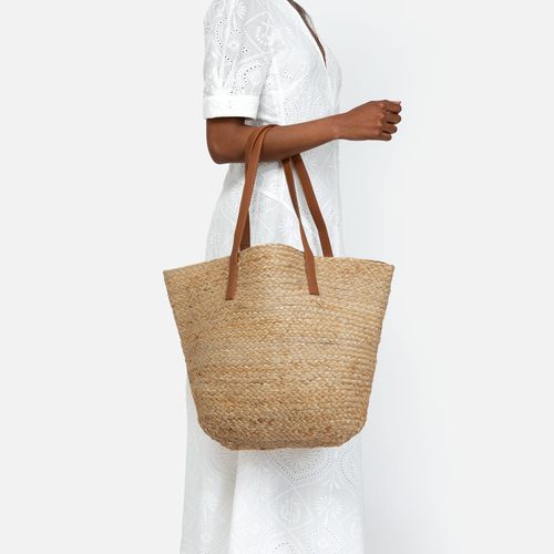 Madagascaro bolso grande estilo capazo de rafia - MISAKO - Modalova