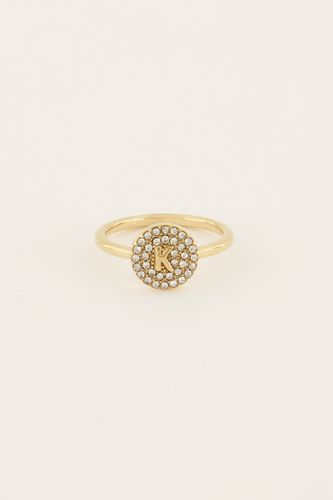 Initialenring mit Strass | - My jewellery - Modalova