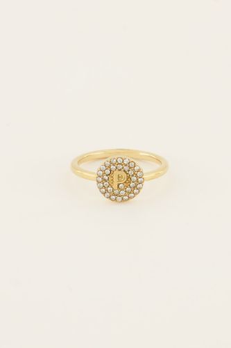 Initialenring mit Strass | - My jewellery - Modalova