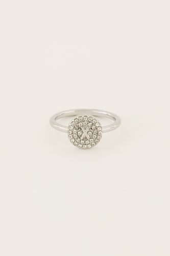 Initialenring mit Strass | - My jewellery - Modalova