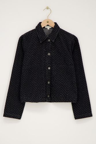 Jeansjacke mit Jacquard | - My jewellery - Modalova