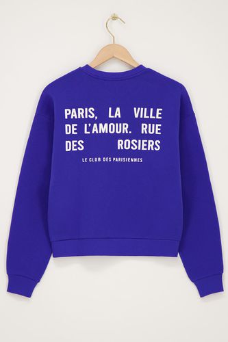 Blauer Pullover"Paris la ville"| - My jewellery - Modalova