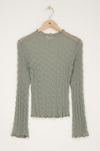 Top en mesh avec manchesévasées | - My jewellery - Modalova