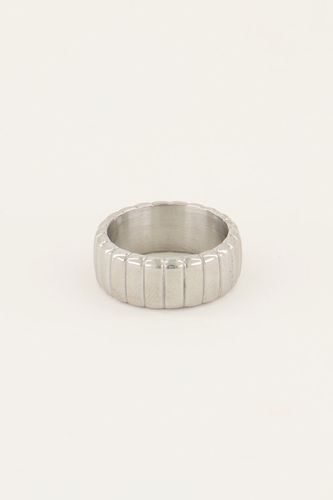 Iconic breiter Ring mit Rippung | - My jewellery - Modalova