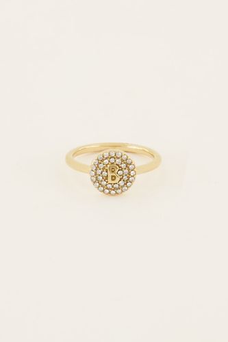 Initialenring mit Strass | - My jewellery - Modalova