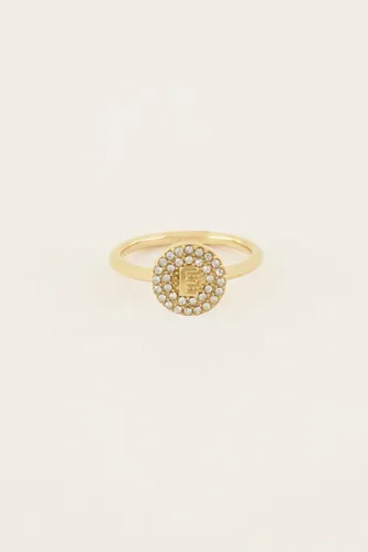 Initialenring mit Strass | - My jewellery - Modalova