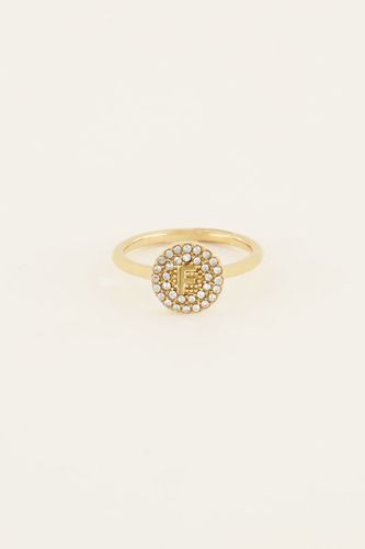 Initialenring mit Strass | - My jewellery - Modalova