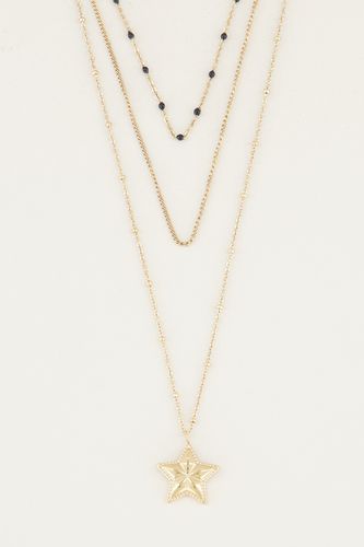 Triple chain necklace with star | - My jewellery - Modalova