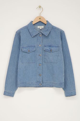 Bouclé-Jeansjacke | - My jewellery - Modalova