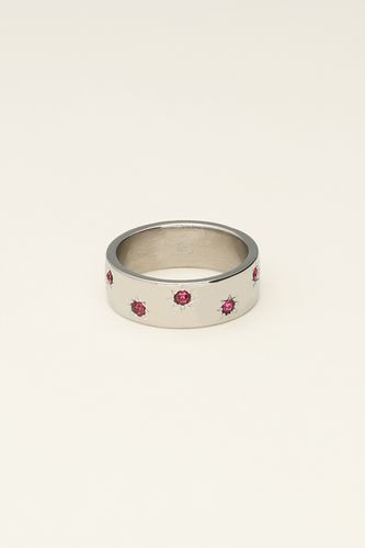 Mystic Ring mit Sternen und pinken Steinen | - My jewellery - Modalova