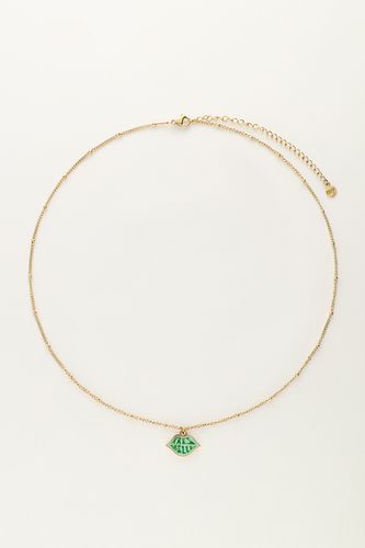Candy Kette mit grünem"très belle"Anhänger | - My jewellery - Modalova