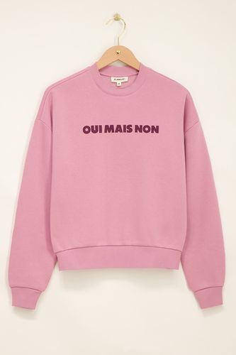 Pinker Sweater"Oui mais non"| - My jewellery - Modalova