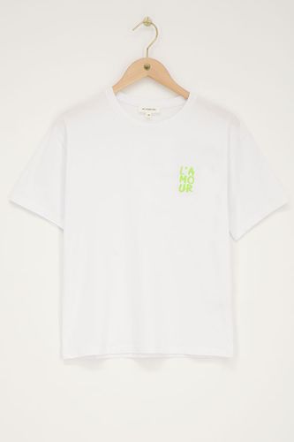 T-Shirt mit grünem"L'amour"| - My jewellery - Modalova