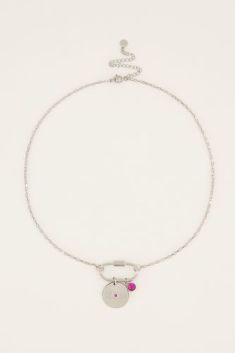 MOOD Halskette mit Charm und rosa Stein | - My jewellery - Modalova