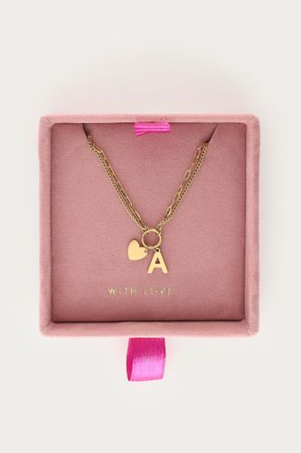 Doppelte Gliederkette mit Initial | - My jewellery - Modalova
