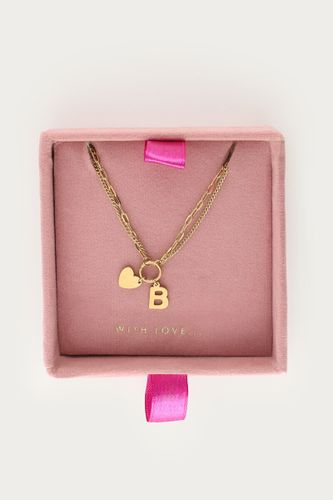 Doppelte Gliederkette mit Initial | - My jewellery - Modalova