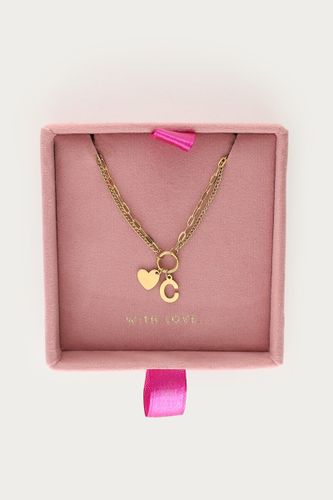 Doppelte Gliederkette mit Initial | - My jewellery - Modalova