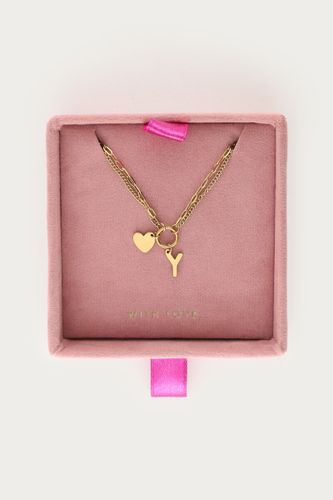 Doppelte Gliederkette mit Buchstabe | - My jewellery - Modalova