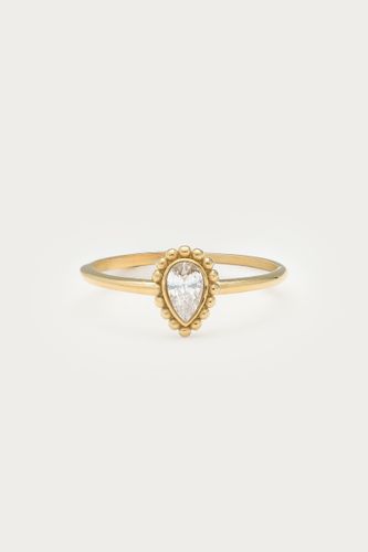 Magical Vintage Tropfen-Ring mit Strassstein | - My jewellery - Modalova