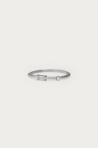 Midnight Ring mit Strasssteinen und Kunstperle | - My jewellery - Modalova