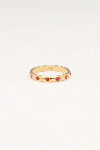 Minimalistischer Ring mit mehrfarbigen Sternen | - My jewellery - Modalova