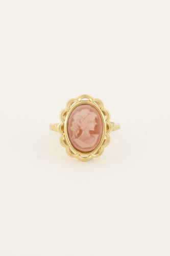 Bold Spirit rosa Kamee-Ring | - My jewellery - Modalova