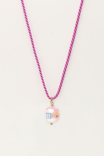 Lila Sternzeichen Kordel-Halskette mit Perle | - My jewellery - Modalova