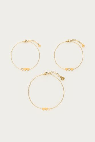 Mutter & Mini-Armband mit drei Herzen | - My jewellery - Modalova