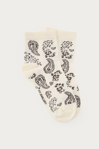 Beigefarbene Socken mit Paisley-Muster | - My jewellery - Modalova