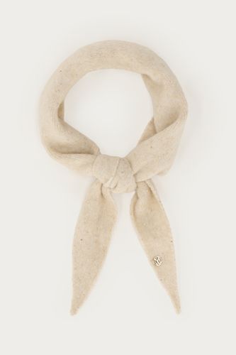 Beigefarbenes Dreieckstuch mit Mini-Pailletten | - My jewellery - Modalova