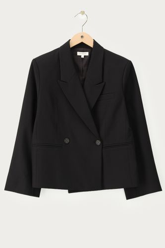 Schwarzer kurzer Blazer mit Knöpfen | - My jewellery - Modalova