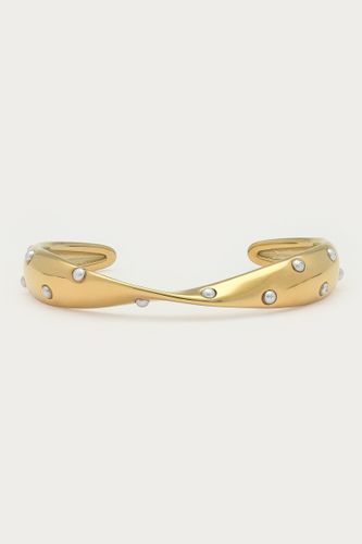 Bold Armreif mit Drehung und Kunstperlen | - My jewellery - Modalova