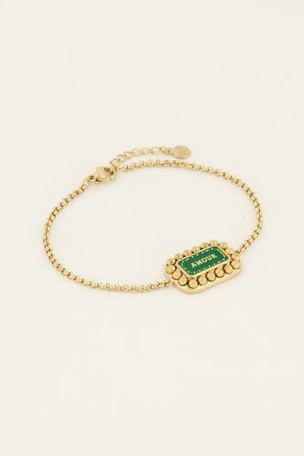 Bold Spirit Amband mit grünem “Amour”-Anhänger | - My jewellery - Modalova