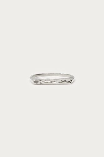Bold eckiger Ring "gehämmert" | - My jewellery - Modalova