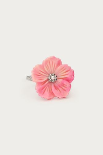 Botanical ring mit pinker Blüte | - My jewellery - Modalova