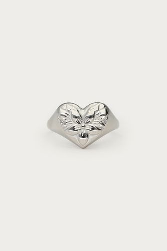 Botanical Statement Ring mit geblümten Herz | - My jewellery - Modalova