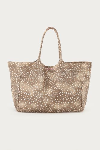 Brauner großer Shopper mit Tiermuster | - My jewellery - Modalova